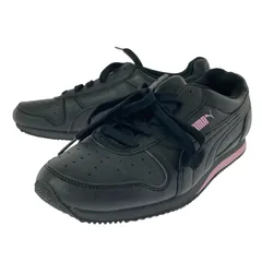 PUMA プーマ ローカットスニーカー size23CM/ブラック×ピンク