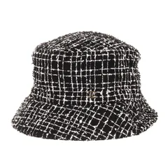 【美品】CHANEL シャネル ハット ブラック 黒 サイズ:S | ココマーク付き ツイード ハット | イタリア製 ハイブランド 帽子【メンズ】【中古】のサムネイル