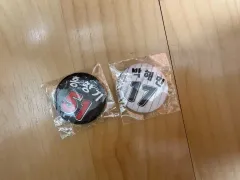 LGツインズ KIRSH バッジ 洪昌起 朴海旻