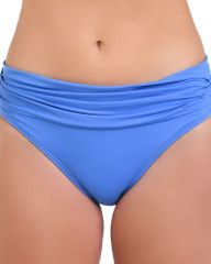 라블랑카 여성 수영복 하의 전용 La Blanca Island Goddesshirred Bikini Bottom Chambray