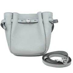 【栄】トリーバーチ レザーショルダーバッグ グレー シルバー金具 鞄 バッグ 小物 保存袋