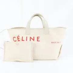 セリーヌ メイド イン トート スモール ポーチ 付 ベージュ バッグ 肩掛け ショルダー ハンド A4 レディース REM DP19-2【中古】