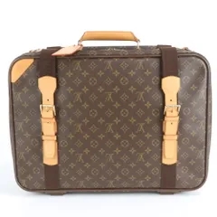 美品 ルイヴィトン モノグラム サテライト 53 M23356 レザー ボストン バッグ 出張 旅行 トート キャリー メンズ RRM DP3-4【中古】