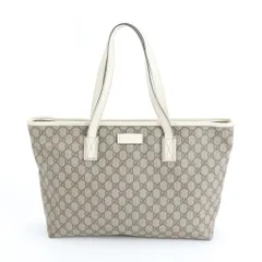 美品 グッチ GGスプリーム 211137 レザー トート バッグ 肩掛け ショルダー ハンド A4 レディース RWM DP12-9【中古】