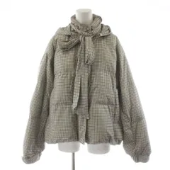 リリーブラウン Lily Brown 25AW recycleリボンダウン ダウンジャケット 千鳥格子 アウター F 茶 ブラウン 黒 ブラック LWFC255013 /AN56のサムネイル