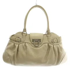 サルヴァトーレフェラガモ Salvatore Ferragamo ハンドバッグ トート レザー シルバー金具 ロゴ ゴールド色 /XZ ■OH ■GY18