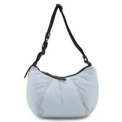 MONCLER モンクレール スプレッド ホーボー スモール ショルダーバッグ ワンショルダー ナイロン レザー ライトブルー ブラック 黒 H209B5C00001