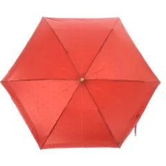 ランバン LANVIN コレクション 折りたたみ傘 総柄 赤 レッド