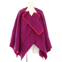 コムデギャルソン COMME des GARCONS AD1999 ポンチョ ケープ ウール 紫 GS-040340 /TK