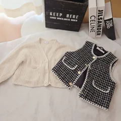 ベスト　カーディガン　95㎝　H&M　エイチアンドエム　GAP　ギャップ　ツイードベスト　ニットカーディガン　セット売り　まとめ売り