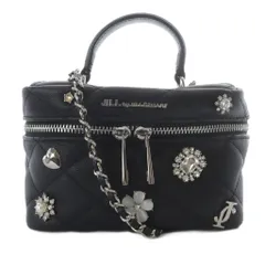 ジルバイジルスチュアート JILL by JILLSTUART ブローチポシェット ハンドバッグ ショルダーバッグ 2way ロゴ 黒