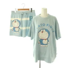 ジェラートピケ gelato pique 25AW ドラえもん ジャガードプルオーバー&ショートパンツ セットアップ ルームウェア F ライトブルー /HK ■OS