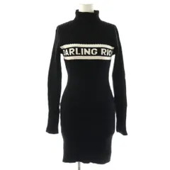 ダーリッチ Darich AWジャガードニットミニワンピース タートルネック Free-L ブラック /DF ■OS