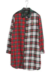 【お得なクーポン配布中!】 ローレン ラルフローレン チェック フランネル シャツ ワンピース レディース M / クレイジー パターン 長袖シャツ ネルシャツ チュニック