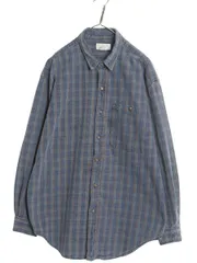 【お得なクーポン配布中!】 80s USA製 バナナリパブリック チェック 長袖 シャツ メンズ L 古着 ヴィンテージ 旧タグ アウトドア ヘビーウェイト コットン 長袖シャツ 