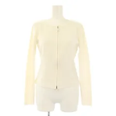 ルネ Rene BASIC ニットカーディガン 長袖 ジップアップ 34 白 8012310 /KH