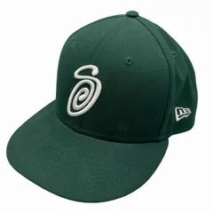 【中古品】NEW ERA ニューエラ × STUSSY AUTHENTIC CAPS ステューシー CURLY S BB CAP 1311008 カーリー ベースボールキャップ 帽子 【185-260304-as-03-izu】