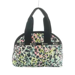 レスポートサック LesportSAC YORK SATCHEL ハンドバッグ 総柄 黒 マルチカラー /MI ■OS ■SH