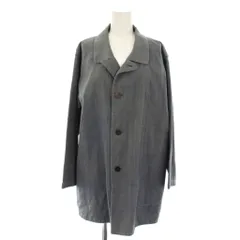 ヨーガンレール JURGEN LEHL シャツ ブラウス 長袖 オープンカラー コットン M 青 /KH