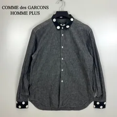 COMME des GARCONS HOMME PLUS CDG AD2011 polka dots L/S shirts S PH-B020 コムデギャルソン オムプリュス 水玉 ドット 切替 長袖シャツ ボタンシャツ アーカイブ 名作