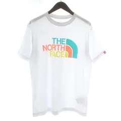 ザノースフェイス THE NORTH FACE Tシャツ カットソー 半袖 クルーネック ロゴ プリント L 白 ホワイト マルチカラー NT32134 /XZ ■GY57