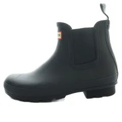 ハンター HUNTER オリジナルチェルシーブーツ ショート UK8 紺 ネイビー /SS ■OS