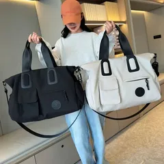 トラベルトートバッグ 大容量 超軽量 ショルダーストラップ 多機能 ジムバッグ コンピューターバッグ 短期旅行 通勤 モダンデザイン