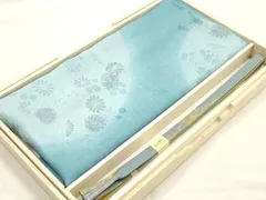平和屋本店●和装小物　帯締め・帯揚げセット　高麗組 綾出し　草花文　地紋起こし　金糸　正絹　逸品　未使用　AABG0778ay