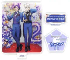 【中古】アクリルスタンド・アクリルパネル 御影玲王＆凪誠士郎(2周年記念Ver.) PWC オリジナルアクリルスタンド 「ブルーロック Project：World Champion 2nd Anniversary 大強化キャンペーン～玲王＆凪～/集中トレーニン