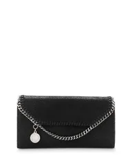 ステラマッカートニー レディース アクセサリー 財布 Stella McCartney Falabella Continental Chain Wallet Black ブラック