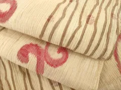 平和屋着物＊夏物　小千谷ちぢみ　松竹梅　麻　逸品　AABD6626jd 平和屋着物＊夏物 小千谷ちぢみ 松竹梅 麻 逸品 AABD6626jd：平和屋