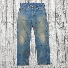 【W34】81年製 赤耳 オリジナル Levi's 501 セルビッチ 黒カン 内股シングル 超雰囲気 524 80s