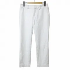 エムプルミエ M-Premier テーパード パンツ スラックス クロップド 36 S相当 白 ホワイト