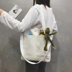 トートバッグ キャンバス ショルダーバッグ 大容量 A4 無地 キャンパストート 帆布 旅行用 通勤通学 男女兼用