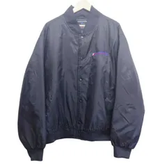 HOLLOWAY ホロウェイ ナイロンジャケット サイズ2XL 黒 ナイロンポリ ベトナム製 大きめサイズ 企業ジャケット 刺繍ロゴ スタジャン アメカジ 古着