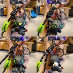海外公式❣️ 4個セット❣️ヒックとドラゴン ナイトフューリー トゥース キーホルダー ストラップ 全４種のサムネイル