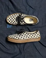 VANS アセンティック チェッカーボード ブラック 白 US8.5