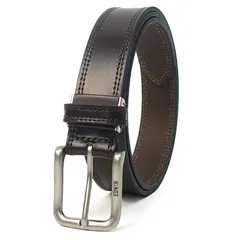 【新品】 ベルト 35mm 118cm 日本製 牛革 レザー ダブルステッチ 0