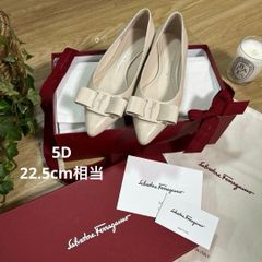 未使用】フェラガモ バレエシューズ 5.5 23cm VIGNOLA ベージュ - メルカリ