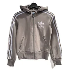 アディダスオリジナルス adidas originals パーカー ジャージ ストライプ グレー S ■WGA