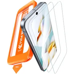 TORRAS フィルム For Google Pixel 9a ガラスフィルム 航空宇宙ガラス 周り浮きゼロ 9H+硬度 米軍MIL規格 全面保護 10倍強化 極細ベゼル対応 ラウンドエッジ 超簡単貼り付け ワンプル(Just One Pul 18578c31