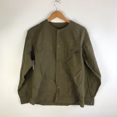 無印良品 新疆綿オックスノーカラーシャツ メンズ S~M カーキ 3151202603040013