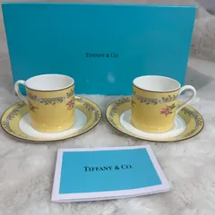 ティファニー Pink Tulip デミタス カップ＆ソーサー ペア 1996年 日本製