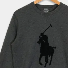 ポロラルフローレン　スウェット　グレー　ビッグロゴ ポニー