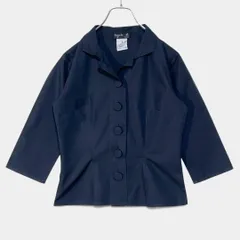 アニエスベー　ブラック　ショート丈　7部袖シャツ