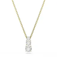 スワロフスキー レディース アクセサリー ネックレス・チョーカー・ペンダントトップ レース Swarovski Stilla Crystal Attract Three Stone Pendant Necklace 148751775 Gold ゴールド