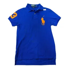 (即日発送) ポロラルフローレン ビックポニー ブルー カラ― 半袖Tシャツ