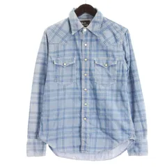 ロンハーマン ヴィンテージ  R.H.vintage ウエスタンシャツ 長袖 チェック ブルー S