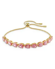 スワロフスキー レディース アクセサリー ブレスレット・バングル・アンクレット Swarovski Matrix Crystal Pear Slider Tennis Bracelet PinkGold ピンク