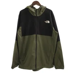 ザノースフェイス THE NORTH FACE エニータイムウィンドフーディ ジャケット パーカー ナイロン NP72070 カーキ L